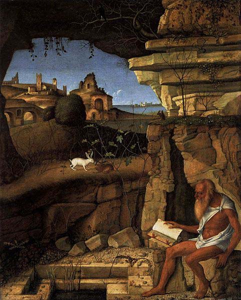 St Jerome Reading in the Countryside